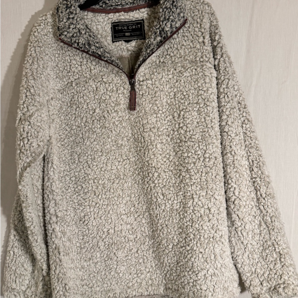 True Grit Women's Cream Sherpa Cowl Sweater
